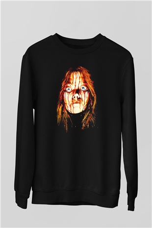 Carrie Siyah Unisex Sweatshirt