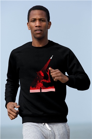 Carrie Siyah Unisex Sweatshirt