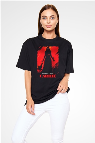 Carrie Siyah Oversize Tişört