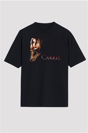 Carrie Siyah Oversize Tişört