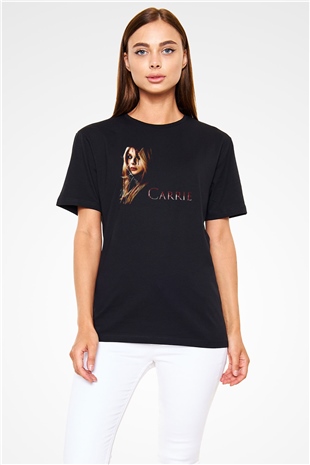 Carrie Siyah Unisex Tişört