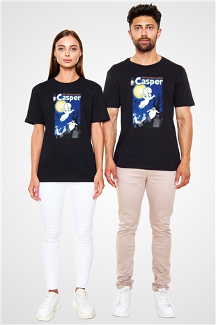 Casper the Friendly Ghost Siyah Unisex Tişört