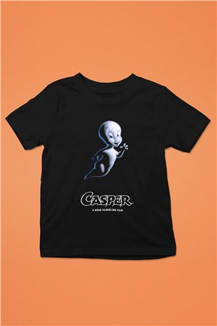 Casper the Friendly Ghost Siyah Unisex  Çocuk Tişört