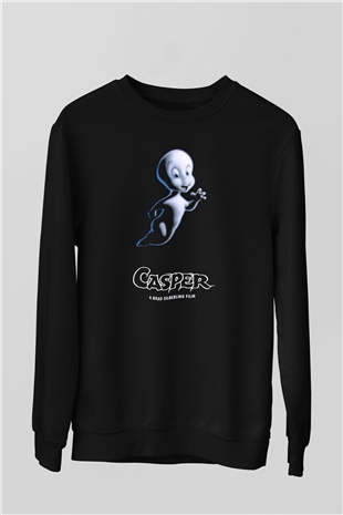 Casper the Friendly Ghost Siyah Unisex  Sweatshirt