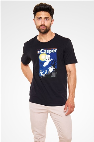Casper the Friendly Ghost Siyah Unisex Tişört