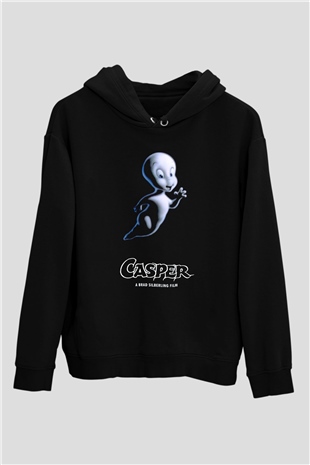 Casper the Friendly Ghost Siyah Unisex Hoodie