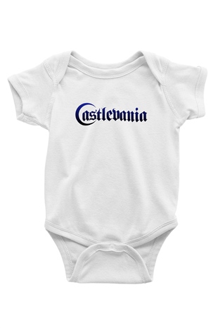 Castlevania: Lords of Shadow Baskılı Beyaz Unisex Bebek Body - Zıbın