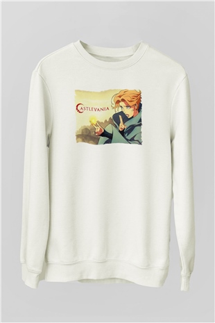 Castlevania: Lords of Shadow Beyaz Unisex Sweatshirt