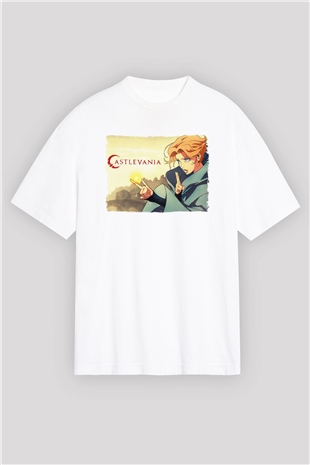 Castlevania: Lords of Shadow Beyaz Oversize Tişört Oversize T-shirt