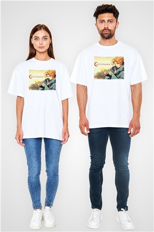 Castlevania: Lords of Shadow Beyaz Oversize Tişört Oversize T-shirt