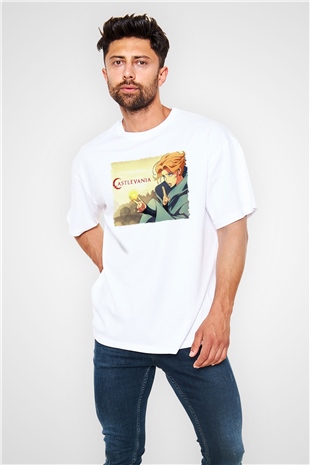Castlevania: Lords of Shadow Beyaz Oversize Tişört Oversize T-shirt