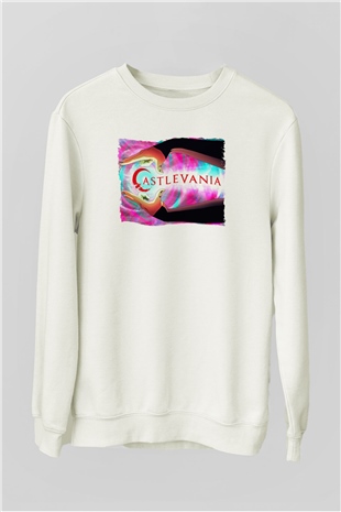 Castlevania: Lords of Shadow Beyaz Unisex Sweatshirt