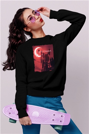 Castlevania: Lords of Shadow Siyah Unisex Sweatshirt