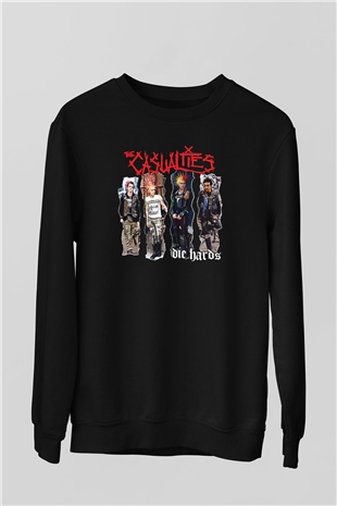 Casualties Baskılı Unisex Siyah Sweatshirt