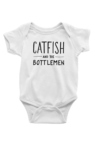 Catfish And The Bottlemen Baskılı Beyaz Unisex Bebek Body - Zıbın