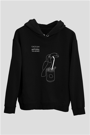 Catfish And The Bottlemen Baskılı Unisex Siyah Hoodie