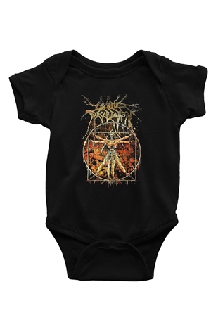 Cattle Decapitation Baskılı Siyah Bebek Body - Zıbın