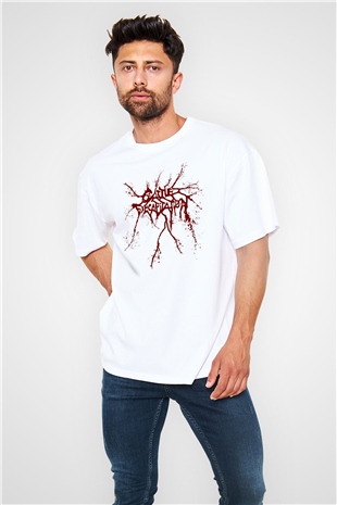 Cattle Decapitation Beyaz Unisex Oversize Tişört T-Shirt