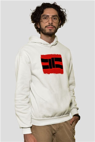 Cavalera Conspiracy Baskılı Unisex Beyaz Hoodie