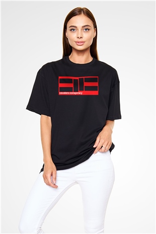 Cavalera Conspiracy Siyah Unisex Oversize Tişört T-Shirt