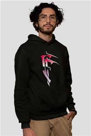 Celtic Frost Baskılı Unisex Siyah Kapüşonlu Sweatshirt