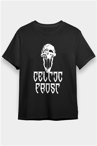 Celtic Frost Baskılı Unisex Siyah Tişört - Tshirt
