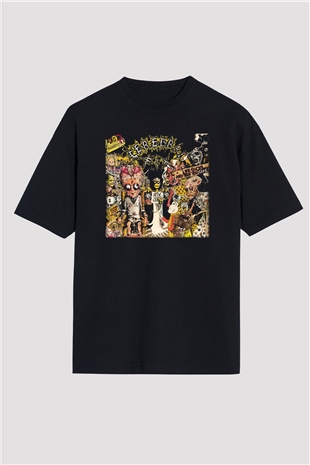 Cerebral Fix Siyah Unisex Oversize Tişört T-Shirt