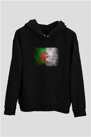 Cezayir Siyah Unisex Hoodie