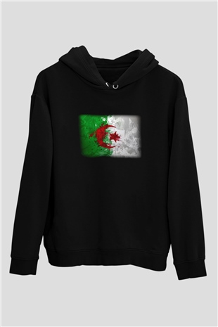 Cezayir Siyah Unisex Hoodie