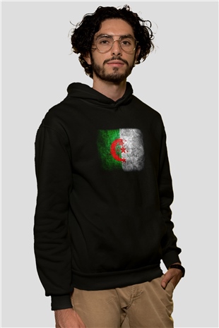 Cezayir Siyah Unisex Hoodie