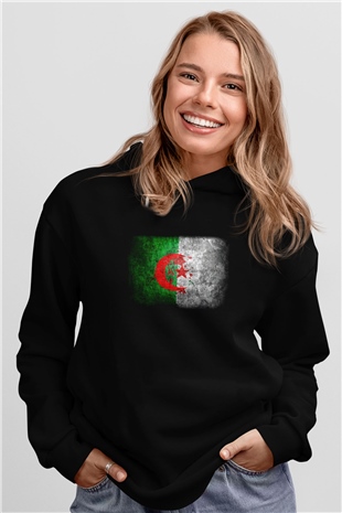 Cezayir Siyah Unisex Hoodie
