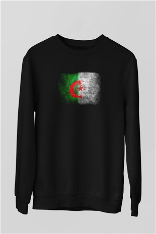 Cezayir Siyah Unisex Sweatshirt