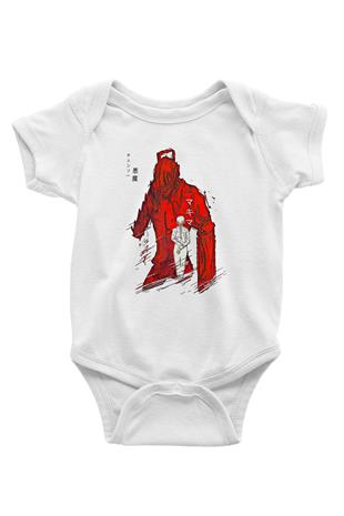 Chainsaw Man Baskılı Beyaz Unisex Bebek Body - Zıbın