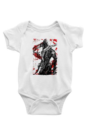 Chainsaw Man Baskılı Beyaz Unisex Bebek Body - Zıbın