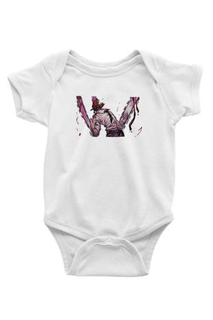 Chainsaw Man Baskılı Beyaz Unisex Bebek Body - Zıbın