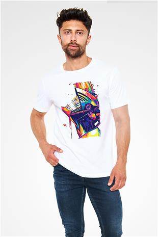 Chainsaw Man Unisex Baskılı Beyaz Tişört - Tshirt