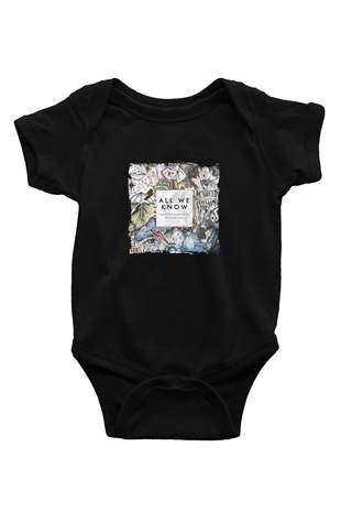 Chainsmokers Baskılı Unisex Siyah Bebek Body - Zıbın