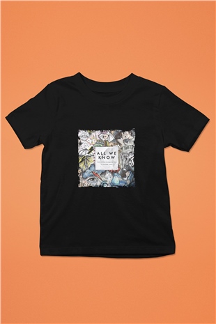 Chainsmokers Baskılı Unisex Siyah Çocuk Tişört