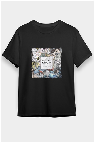 Chainsmokers Baskılı Unisex Siyah Tişört