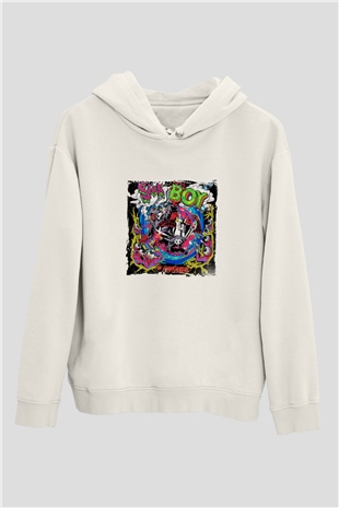 ChainsmokersBaskılı Beyaz Hoodie
