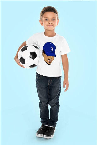 Chance The Rapper Baskılı Beyaz Unisex Çocuk Tişört