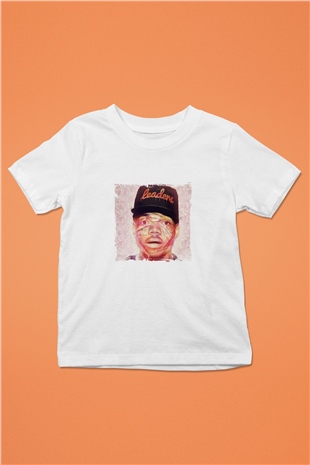 Chance The Rapper Baskılı Unisex Beyaz Çocuk Tişört