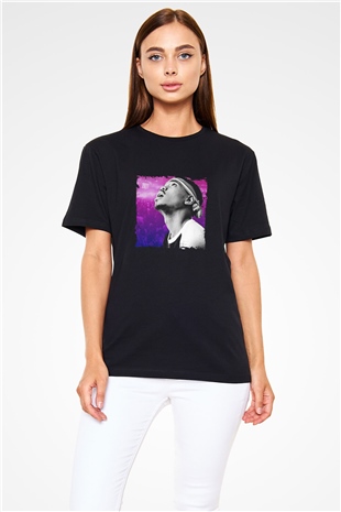 Chance The Rapper Baskılı Unisex Siyah Tişört