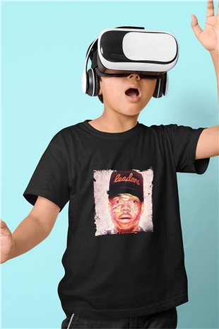 Chance The Rapper Baskılı Unisex Siyah Çocuk Tişört