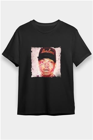 Chance The Rapper Baskılı Unisex Siyah Tişört
