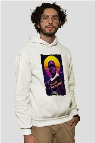 Chance The Rapper Beyaz Unisex Kapüşonlu Sweatshirt