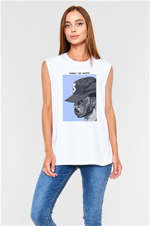Chance The Rapper Beyaz Unisex Kolsuz Tişört
