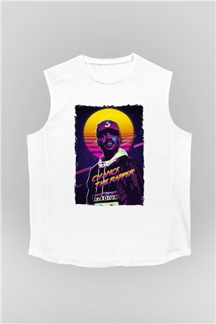 Chance The Rapper Beyaz Unisex Kolsuz Tişört