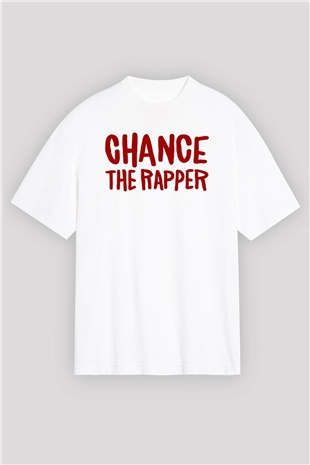 Chance The Rapper Beyaz Unisex Oversize Tişört T-Shirt