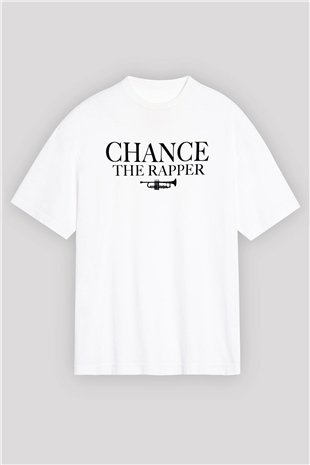 Chance The Rapper Beyaz Unisex Oversize Tişört T-Shirt